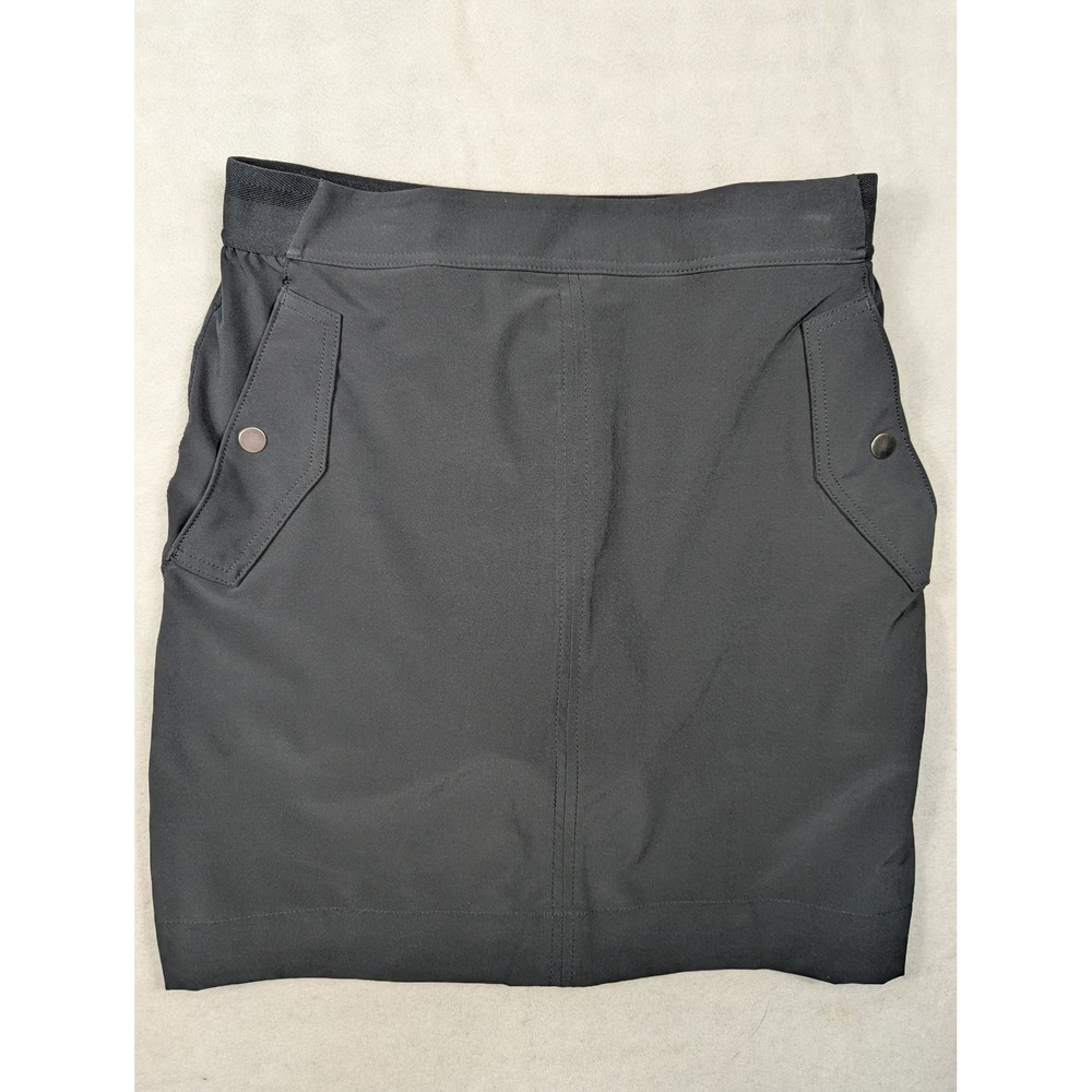 Athleta Vienna Cargo Skort Black Size 8 Active Hiking Travel Mini Skirt 988132